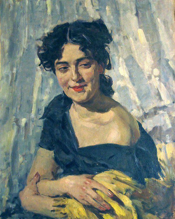 Portrait of Young Woman - Lev Russov