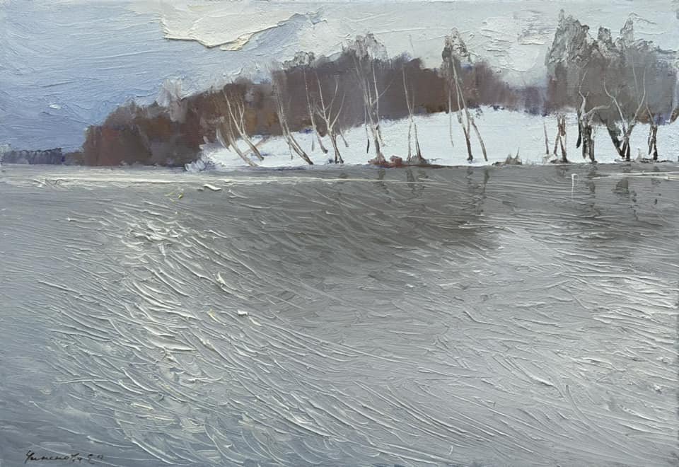 Москва река зимой
Moscow river in winter  - Ekaterina Chinenova Екатерина Чиненова