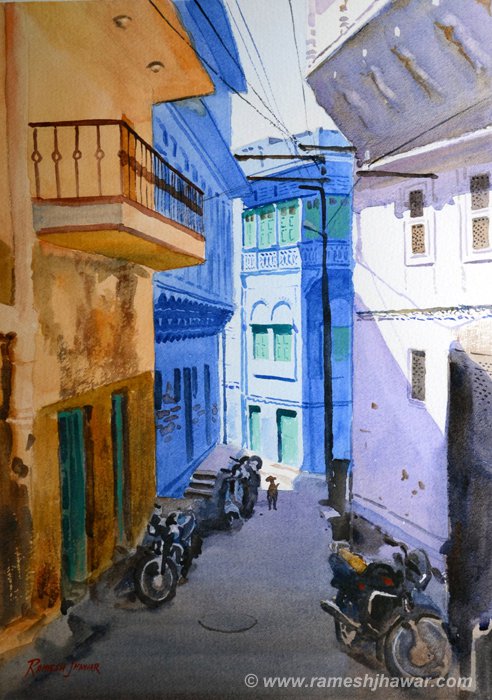 A Quiet Lane, Jodhpur - Ramesh Jhawar