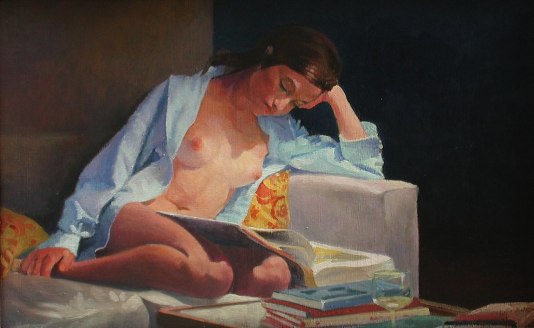 Nude reading - Nigel Van Wieck