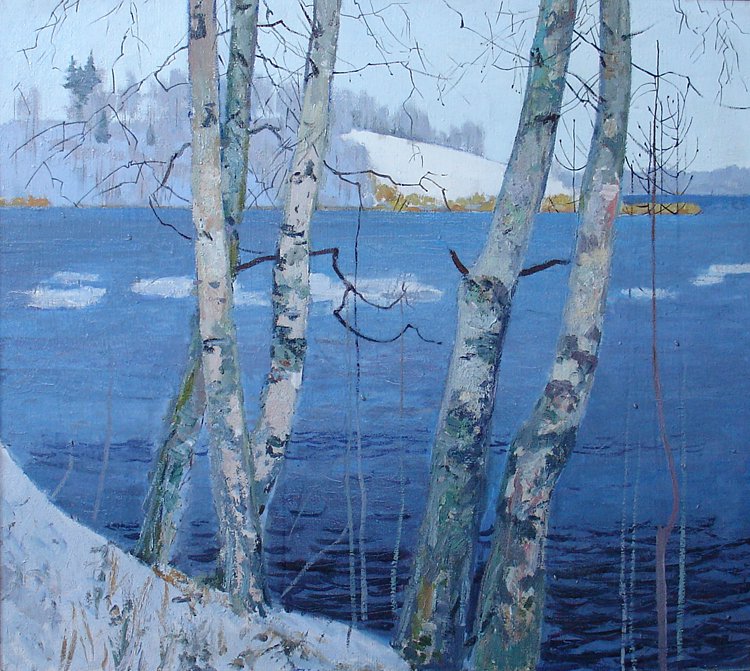 Vladimir Sakson (1927-1988). Msta River near Academicheskaya Dacha.