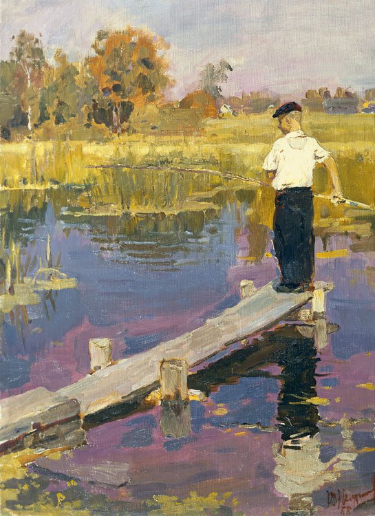 Yuri Neprintsev (1909-1996). Angler.