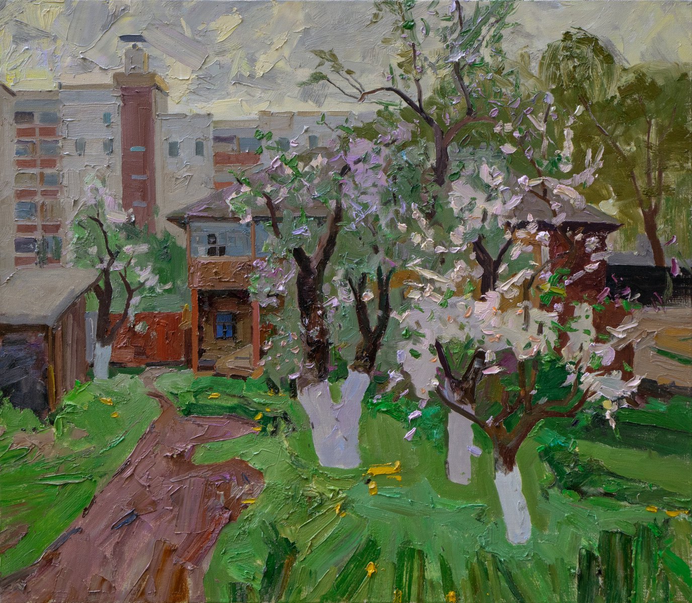 Chernihiv. Apple trees in bloom - Victor Onyshchenko