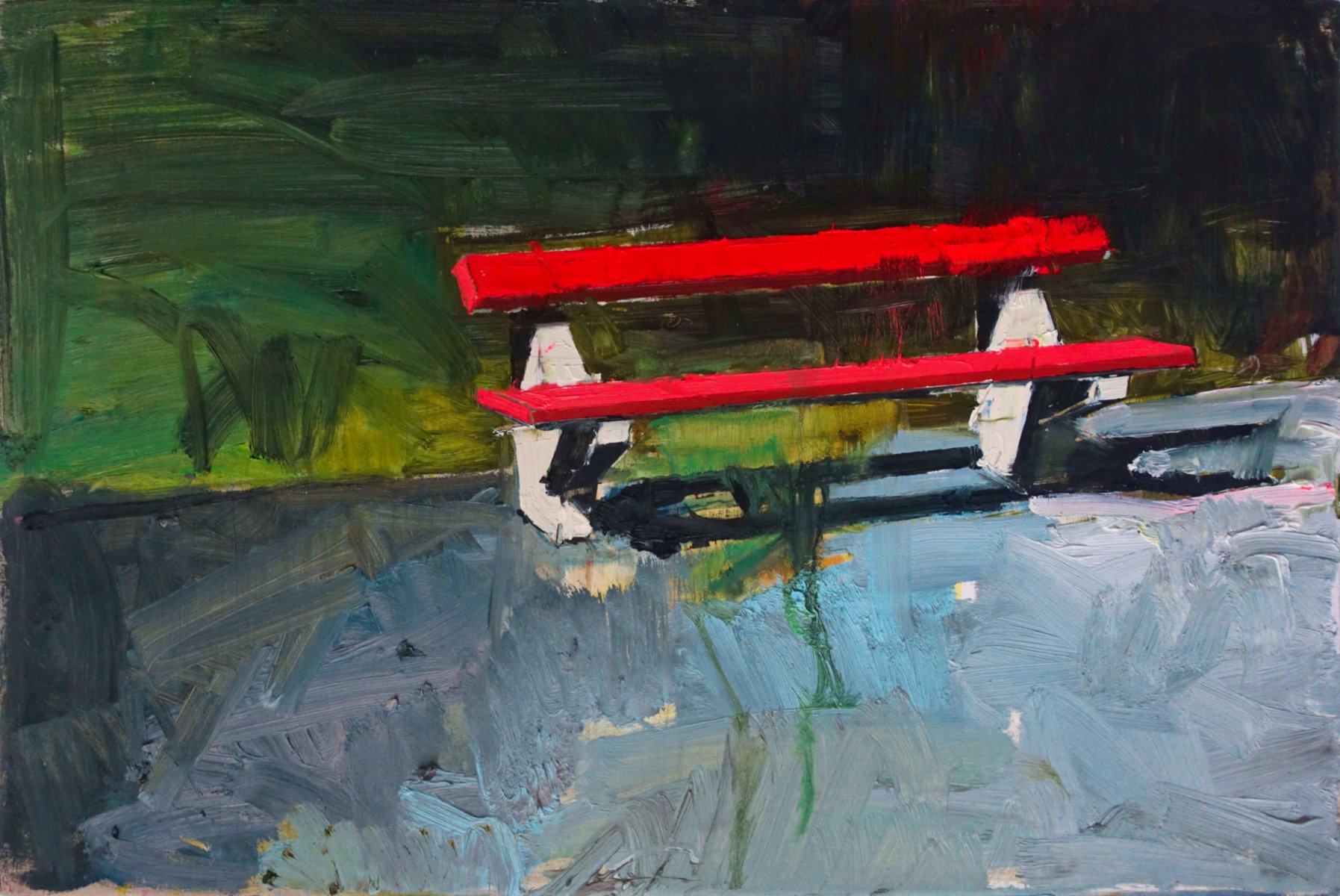 Red bench IV - Juraj Florek