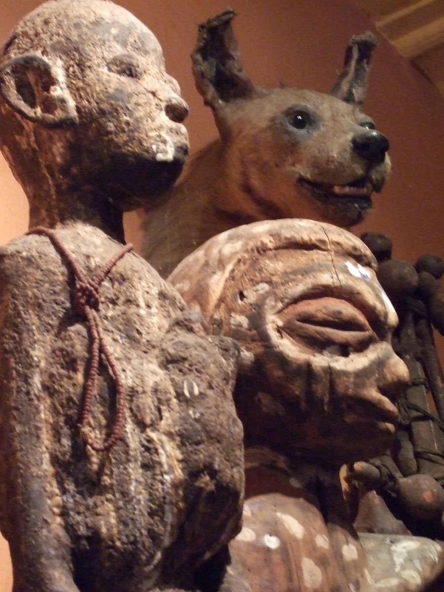 Legba, Sakpata and a hyena
Fon ethnic, Benin