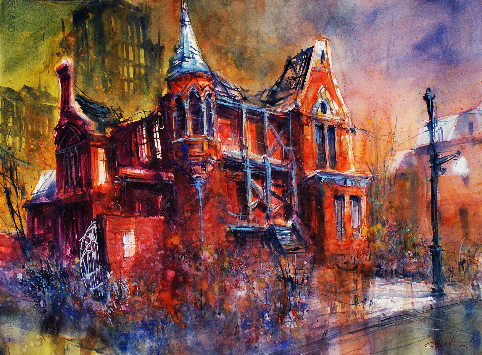 “Abandoned Ransom Gillis House – Brush Park, Detroit – Version 2” - Carsten Wieland