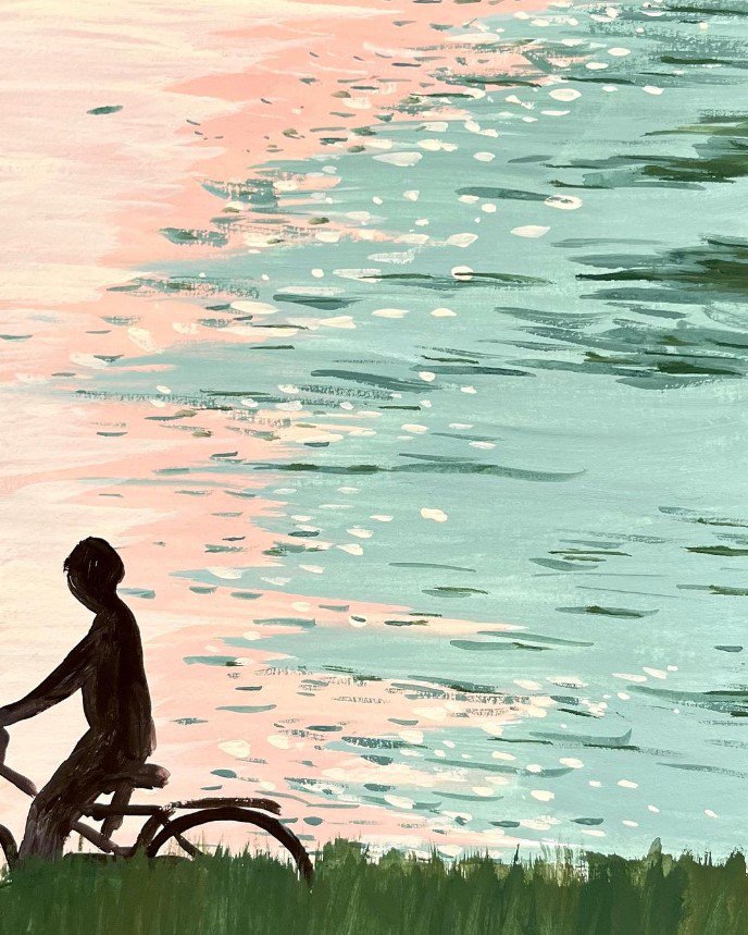 Sunset bicycle - Hiroki  Kawanabe