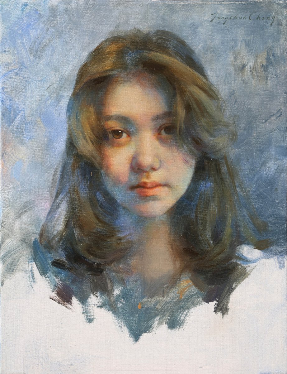 The Female Portrait in Blue - Jungchan Chang