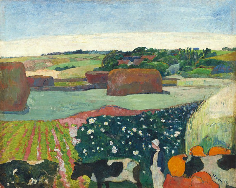 Haystacks in Brittany - Paul Gauguin