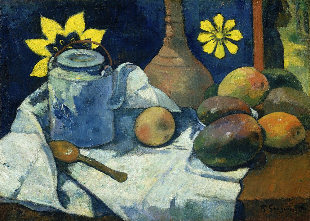 Still Life with Teapot and Fruit - Paul Gauguin