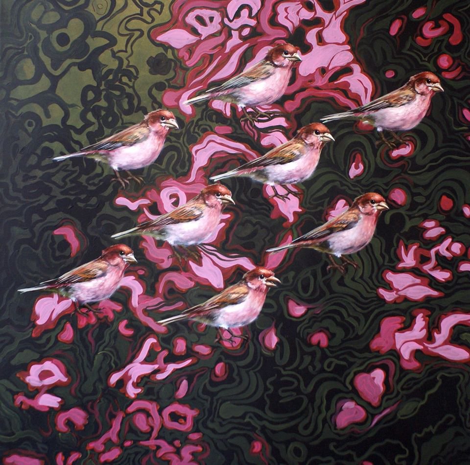  26. Purple finches - Tatiana An