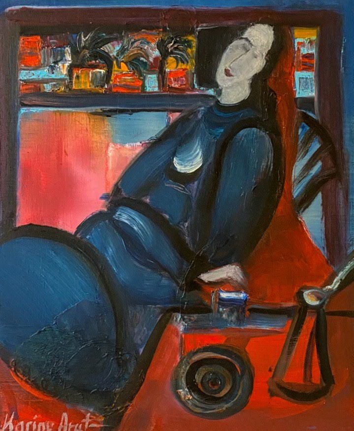 Woman in blue - Karine Arut(Karine Arutyunov)