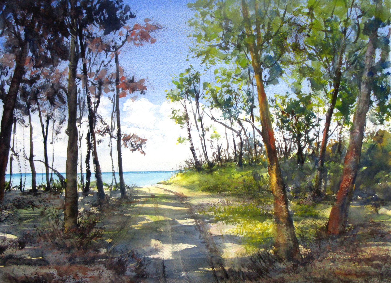 Weg zum Strand