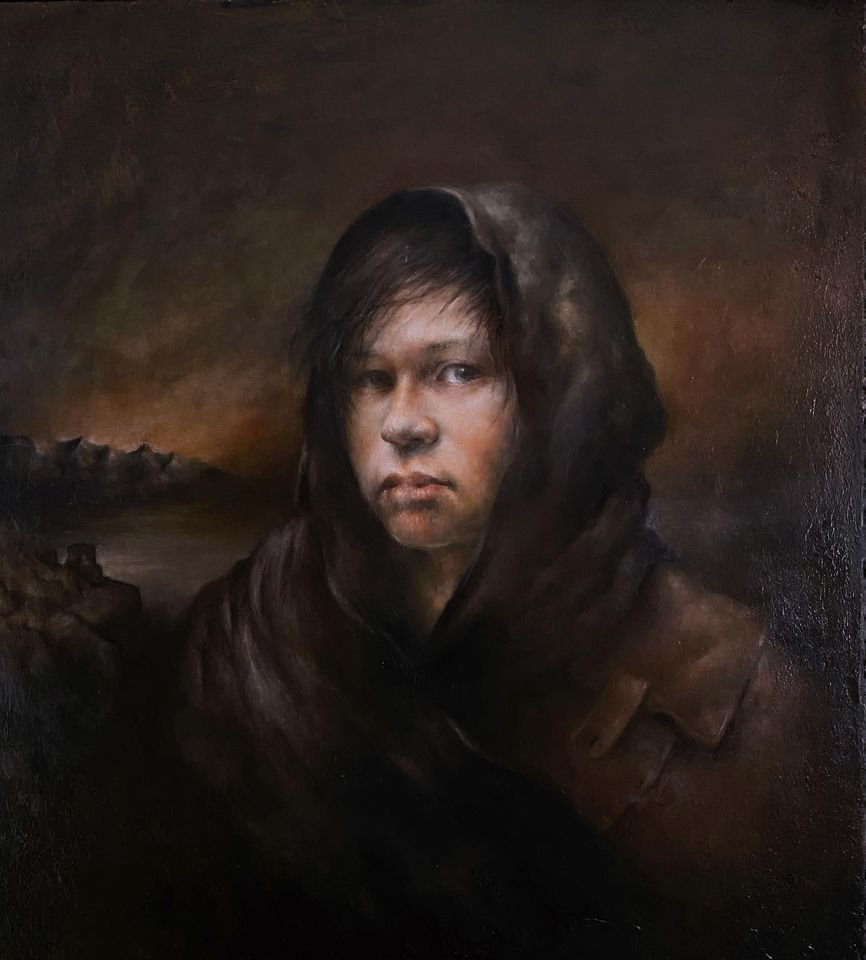 “Portrait of Kian” 2020  60x55cm - Espen Lillehamre Strøm