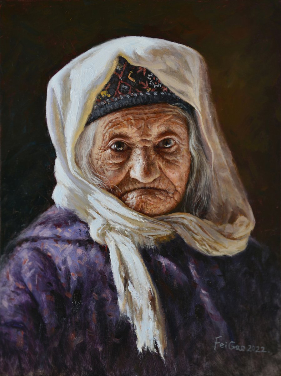 塔吉克老妇人 II
Tajik Old Woman II - Fei Gao 高飞