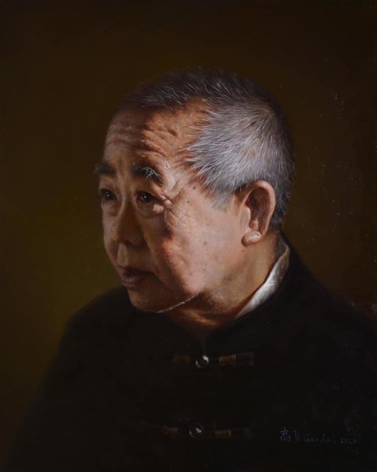 《老人肖像》
Portrait of the Elderly - Fei Gao 高飞