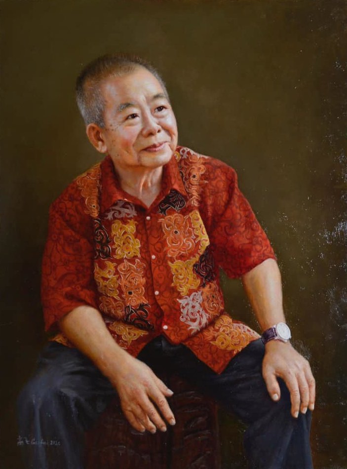 5:《老人肖像》定制作品 
Portrait of the Elderly  - Fei Gao 高飞
