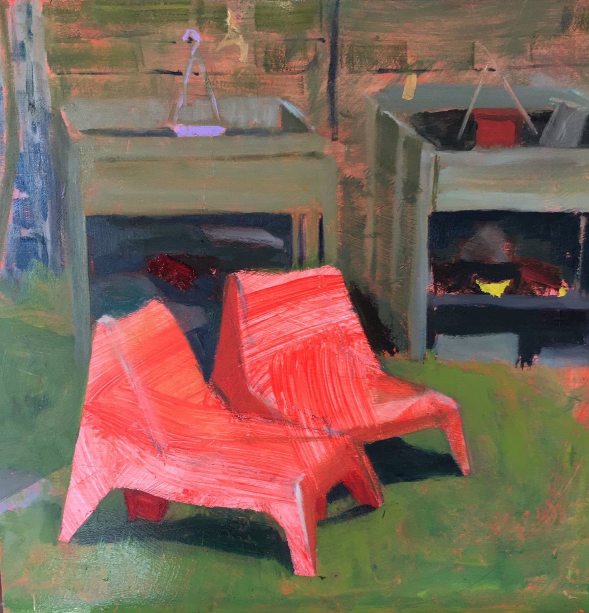 Orange chairs - Ramona Hielckert