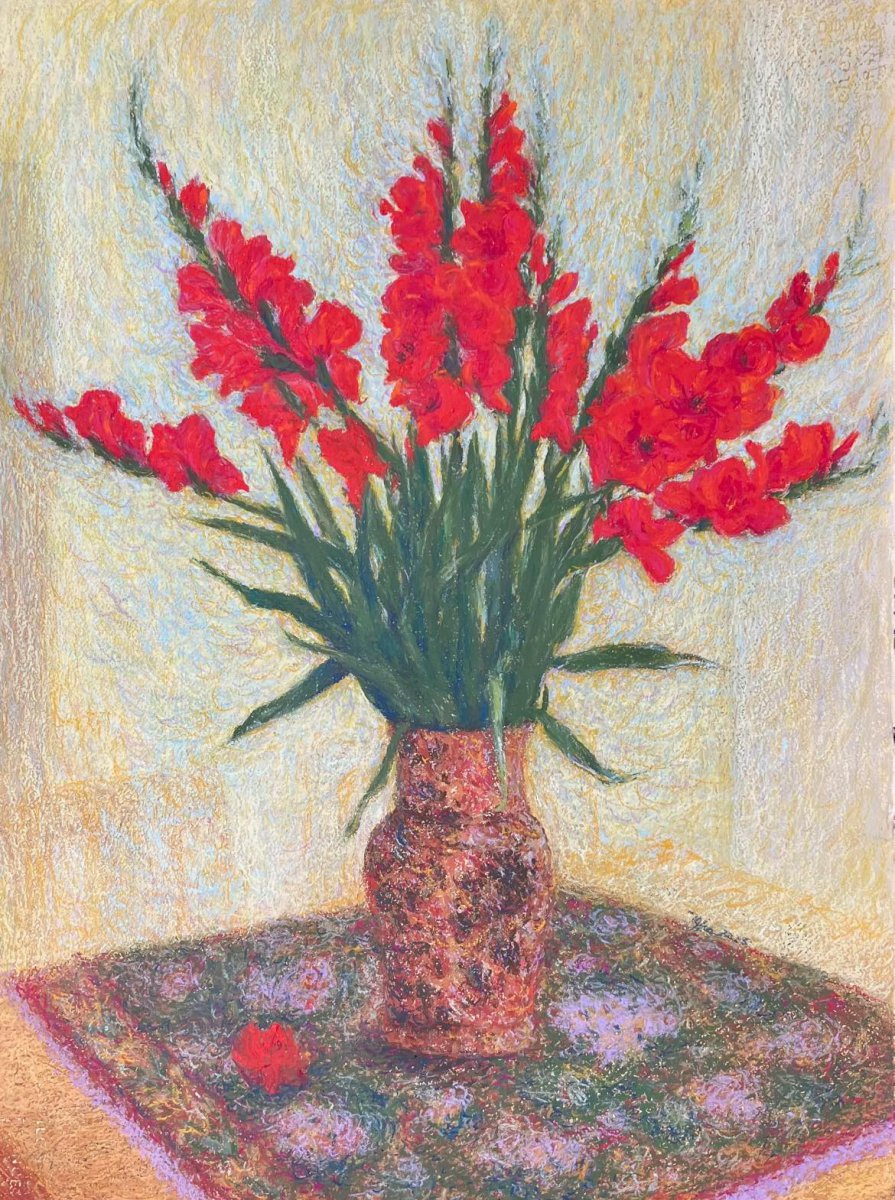 hoa lay ơn màu đỏ
red lay on flowers - Nguyễn Thị Hà