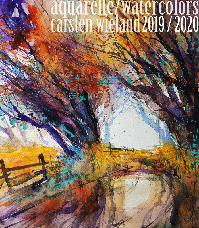 Carsten Wieland - Watercolors 2019 / 2020 - Original Watercolor Art For Sale: https://www.wieland-fineart.com/shop/exhibition-watercolors-2019-2020/